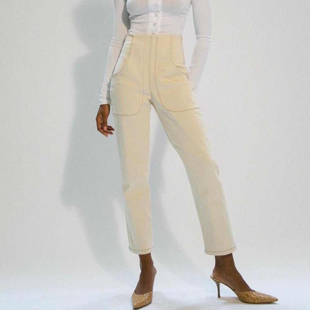 The Line by K Cream Ankle Pants